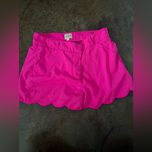 GB pink scallop hem shorts - Picture 4 of 6